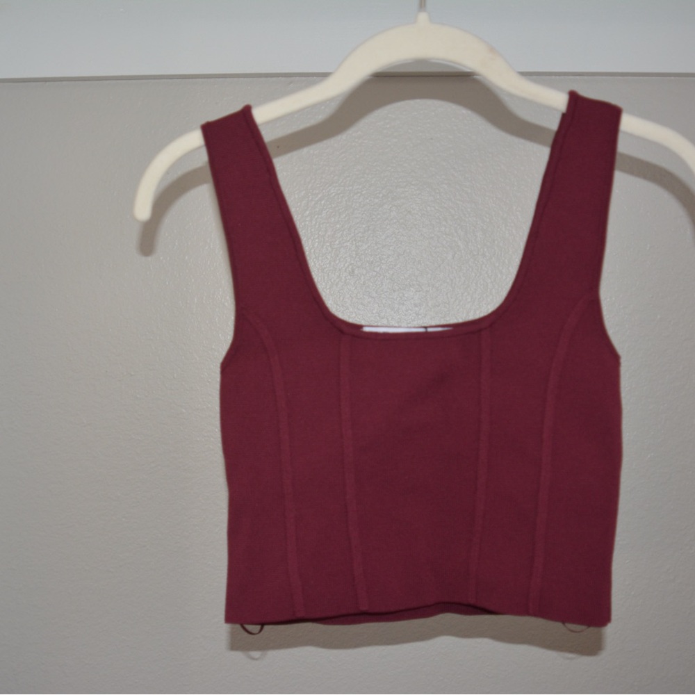 Zara Burgundy Tank Top